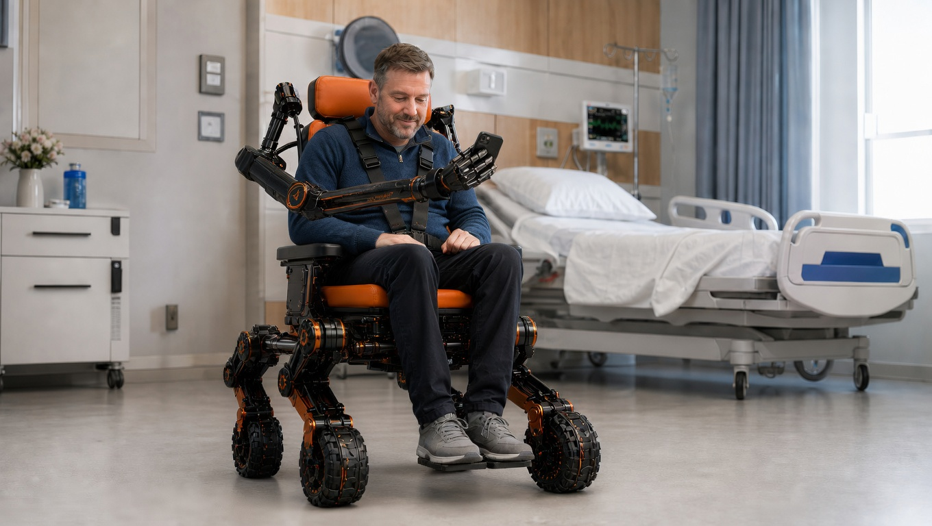 PathStrider clinical prototype with integrated robotic arms