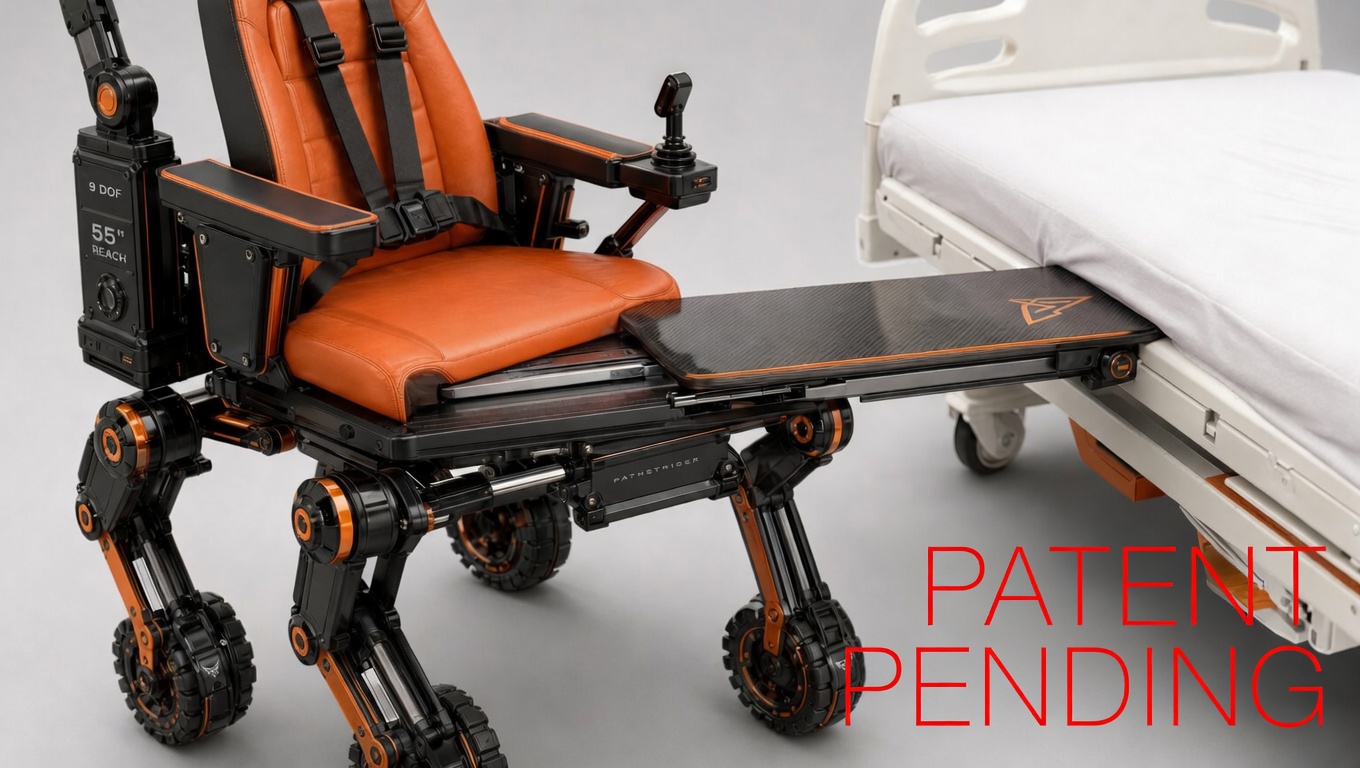 PathStrider patent-pending transfer board close-up